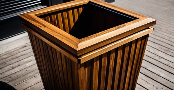 Poubelle en bois moderne : style, qualité et choix varié